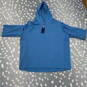 Blue Hooded Sweatshirt